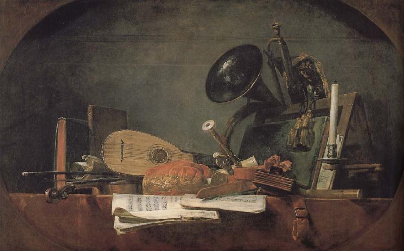 Jean Baptiste Simeon Chardin Instruments oil painting image